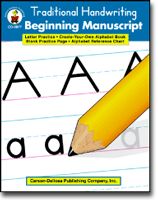Traditional Handwriting Beginning Manuscript Book Grades K-2